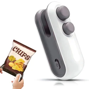 Rechargeable Mini 2‑in‑1 Bag Sealer Cutter Portable Heat Sealer for Food Storage