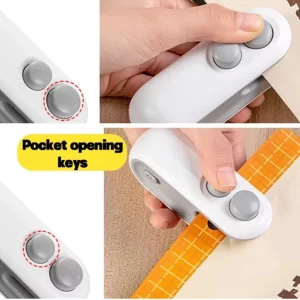 Mini Bag Sealer 2 in 1 Rechargeable Usb C Heat Seal With Cutter Magnet Resealer