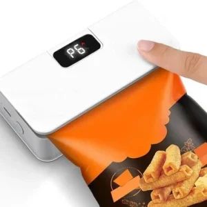 Mini Rechargeable Bag Sealer Food Heat Sealer 2-in-1 Cutter LED Display